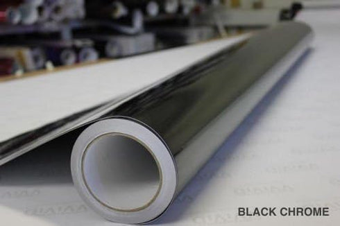 VVivid Black Mirror Chrome Vinyl Wrap Self Adhesive Film Air Release Bubble and Air-Free 3Mil-VViViD8 (1ft x 5ft)...