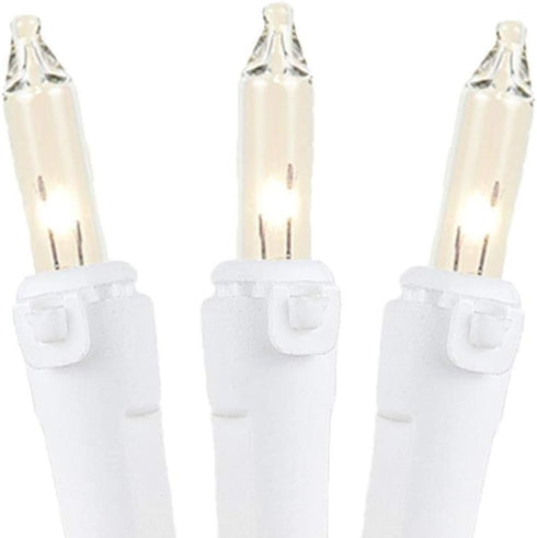 ?Novelty Lights 34FT 100 Commercial Christmas Lights, Tree Lights Indoor Commercial Grade Incandescent Bulbs With Clear Vintage Filament, Tree Lig...
