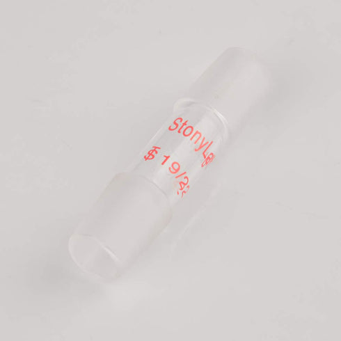 stonylab Glass 19/22 Straight Laboratory Adapter, Borosilicate Glass 30 mm Between Two 19/22 Ground Inner Standard Taper Joints for Laboratory Lab...