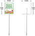 (8x12) IN Private Garden Please Keep Out Yard Sign With Metal Stake For Garden Grass Farm Decor Lawn Sign Stand Tin Keep Out Sign Outdoor Decorati...