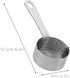 Luxshiny 4.2oz Butter Warmer Pan, Measuring Saucepan with Dual Pour Spout Small Milk Butter Melting Pot Sauce Pan for Stove Top, Soup, Chocolate...