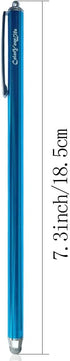 3-Pack 7.3’’ Fine Micro-Knit Mesh Tip Capacitive Stylus Pens for Touch Screens with Replaceable Mesh Tips, Extra Long Universal Stylus Pens and Cl...