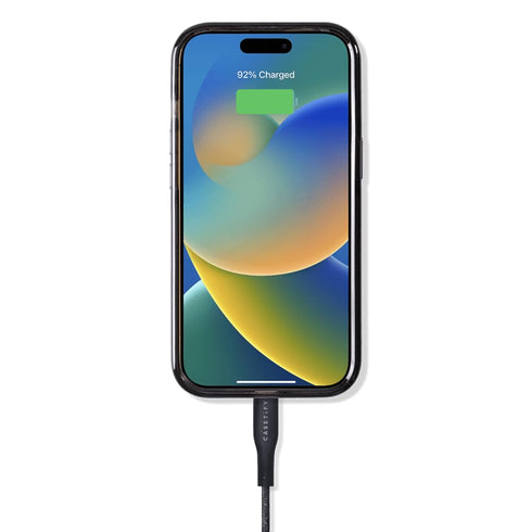 CASETiFY Powerthru USB-C to Lightning Cable (1m/3.3ft) - Black...