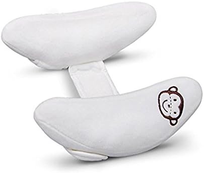 Inchant Adjustable Toddler Headrest & Neck Support, Banana Shape Travel Pillow,Best Headrest for Car Seat,Pushchair, White...