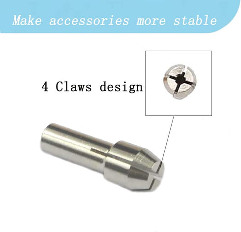 Luo ke 9Pcs Quickly Changed Rotary Collet Set Clamping Nut Fits For Dremel...