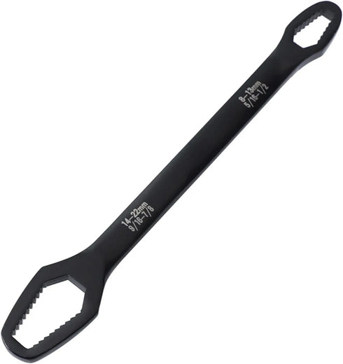 Double-Ended Adjustable Wrench - 5/16-7/8 Inch Multifunctional Universal Self-Tightening Wrench - Perfect for Home Improvement, Plumbing, Mechanic...