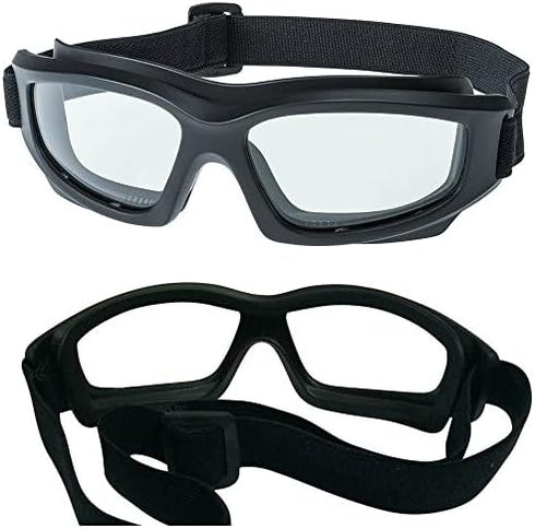 Motorcycle Goggles For Men: Heavy-Duty Motorcycle Riding Goggles w/Hard Case, Cleaning Cloth, & Pouch...