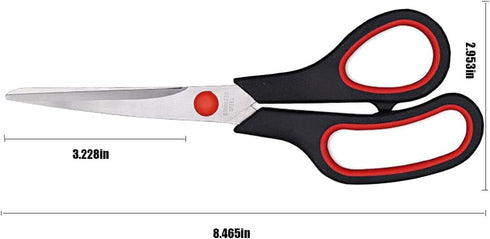 Scissors, Multipurpose office Scissors,8.5 Inch Ultra Sharp Shears, Comfort-Grip Handles Household scissors?Sturdy Sharp Craft Supplies - Pack of ...