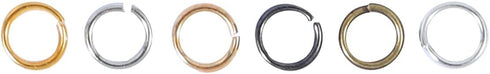 1200pcs Mixed 6 Colors Jump Rings Jewelry Making Supplies Open Jump Rings 5mm(0.2 inch) 21 Gauge Jump Ring for DIY Bracelet Earrings Necklace Jewe...