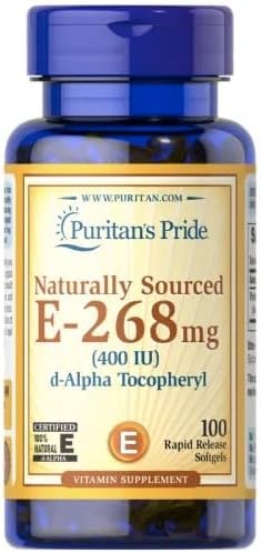 Puritan's Pride Vitamin E-400 iu Naturally Sourced-100 Count (540)...