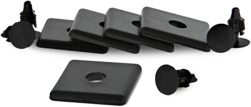 8020, 2015-Plain, 10 Series, 1" x 1" Black Plastic Square End Caps for 80/20 Aluminum Extrusion T-Slot Accessories (5 Pack)...