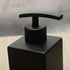 1Pc Matte Black Soap Dispenser, Stainless Steel Bathroom Hand Soap Pump Dispenser Refillable Countertop Lotion Bottle for Kitchen and Bathroom 12o...
