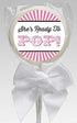 Pink Ready to Pop Baby Shower Stickers | 36 Matte Stickers | 2 Inches Round | Ready to Pop Baby Shower Labels...