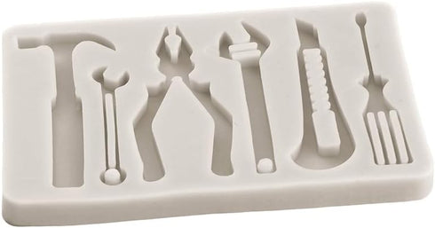 Construction Tools Fondant Silicone Molds Hand Tools Chocolate Mold For Cake Decorating Cupcake Topper Candy Gum Paste Polymer Clay Set Of 4...