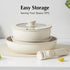 Removable Handle White, Detachable Removable pan Handle, Replacement Pan Gripper, Suitable for All Cookware...