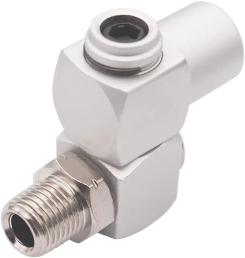 4PCS 1/4Inch NPT Air Tool 360 Degree Swivel Fitting Portable Air Tool Adapter,Air Hose Connector P-020...