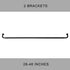 Room Darkening Curtain Rod, Wrap Around Design, Extra-Thick 1-Inch Diameter Single Drapery Rod, Extendable Metal Rod Set for the Blackout Curtains...