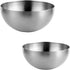 Stainless Steel Salad Bowls, Mixing Bowls, Nesting Bowls, Snacks Bowls, Serving Bowls for Mixing, Cooking, Baking, Prepping, Set of 2, Small & Lar...