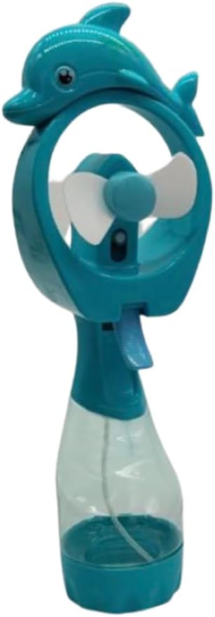 Dolphin Misting Spray Bottle Fan Kids Personal Cooling Mist Portable Handheld Humidifier Powered Fans with Mist for Girls, Set of 2...