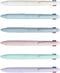 6PCS Multicolor Ballpoint Pen, 4-in-1 Smooth Retractable Ink Pens with Pen Clip, 0.5mm Fine Point Pen for Office School Supplies Students Classroo...