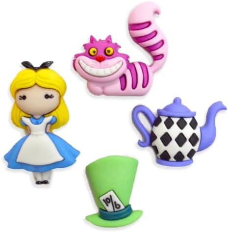 Disney Alice in Wonderland Buttons by Dress It Up Buttons and Embellishments - 4 Piece...