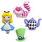 Disney Alice in Wonderland Buttons by Dress It Up Buttons and Embellishments - 4 Piece...