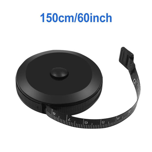 Black Tape Measure, Clothes Ruler, Gift Tape Measure, Mini Measuring Tape, Automatically Retractable Soft Reusable Plastic Ruler, Measuring Device...
