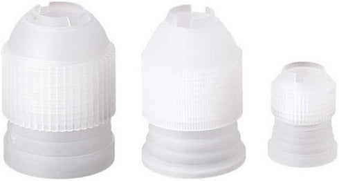 3pcs S/M/L Cake Decorating Couplers Set Plastic Icing Piping Bag Converter Cream Nozzle Pipeline Couplers Pastry Tool Home Tips...