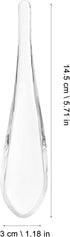 CALLARON Glass Foods Spoon Glass Spoon Glass Cake Spoons Clear Rice Spoon Glass Soup Spoons for Kitchen Restaurant Ice Cream Spoon...