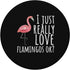Flamingo Design - I Just Really Love Flamingos Ok? PopSockets Adhesive PopGrip...