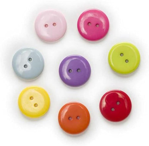 20 Pcs Round Resin Buttons for Scrapbooking Apparel Crafts DIY Decoration (Purple, 23mm)...