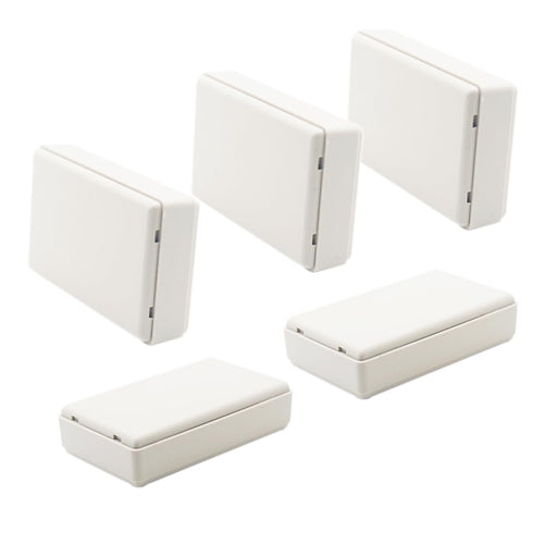 Zulkit 5Pcs Project Boxes ABS Plastic Electrical Project Power Case Small Junction Box White 2.76 x 1.65 x 0.71 inch (70 x 42 x 18 mm)...