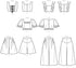 McCall Pattern Company McCall's Women's Crop Top, Shorts, and Flared Leg Pants, Sizes 4-12 Sewing Pattern, White...