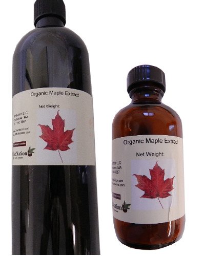 Organic Maple Syrup Extract - PG Free - Non-GMO - Gluten Free - Kosher - Vegan - 8 ounces...