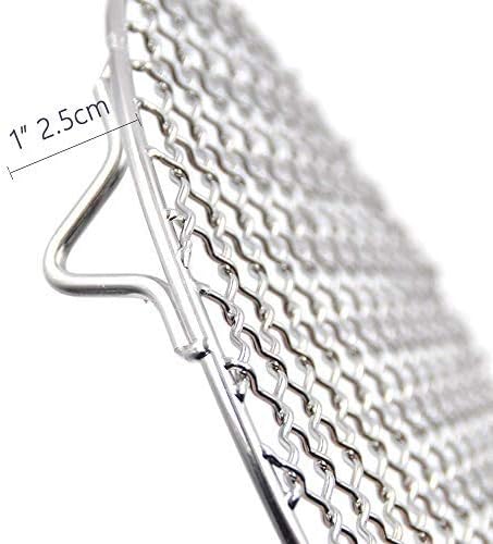 Canning Racks for Pot Dia 12" Carbon Baking Net Grill Pan Grate Multi-Purpose Cross Wire Rack Round Steaming Cooling Stainless Steel (305mm/12)...
