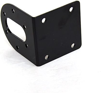 Black 37mm DC Gear Motors Mounting Bracket, Iron Anti-Rust Gearbox L-Shape Fixed Seat, Gear Reduction Motor Holder...