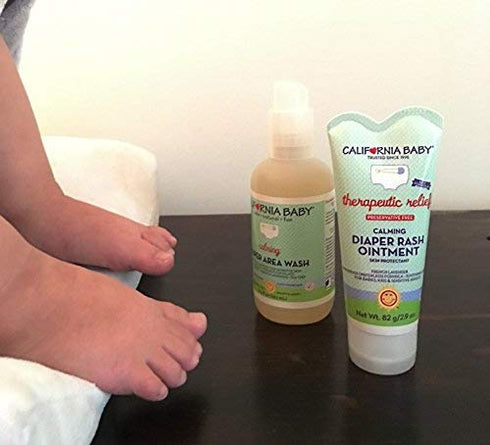 California Baby Calming Diaper Rash Cream | Zinc Oxide Ointment | 100% Bio-Based | Calming Lavender Scent | Hypoallergenic | Soothing Diaper Rash ...