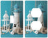 Sea Lighthouse Set of Light Switch Plate & Duplex Outlet Cover, Single Gang Toggle/ 1-Gang Duplex Socket Cover Combination Wall Plates Decor for H...