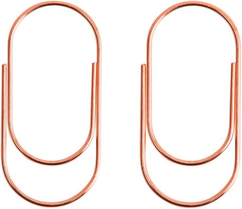 Jumbo Paper Clips, Wide Large Paper Clamps Rose Gold 2 inch 20pcs Durable and Rust Proof Paper Clips for Office, School, Home Supplies(Rose Gold)...