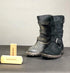 Rubber Crepe Soft Shoe Brush - Suitable for Leather Cleaning Suede & Nubuck Boots, Bags and Belts (Handcrafted Suede Brush for Shoes), Multicolour...