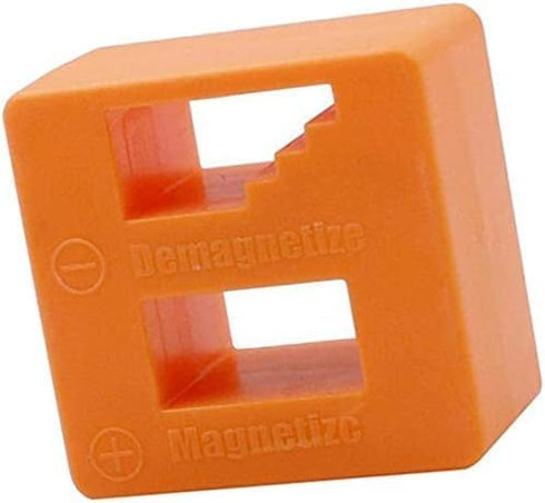 Orange Screwdriver Tool Degausser Screw Bit Batch Fast Magnetizer Demagnetizer, 54x52x30mm Fashion Screwdrivers Tool...