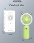 Handheld Mini Portable Rechargeable fan, 3 in-1 Mini Fan, With Bright LED Light, 3 Fan Speeds, USB Portable Charger, for Eyelashes, Outdoor Travel...