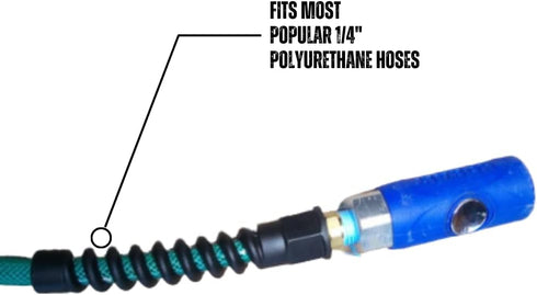 Coilhose Pneumatics PRM0404SRQ Reusable Strain Relief Fitting For 1/4-Inch Flexeel (R) Air Hose, 1/4-Inch MPT Rigid...