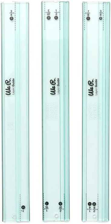 We R Memory Keepers Layers Guide Tool, Create Perfect Scapbooking Borders or Photograph Mats Without Measuring, Includes Three Different Sized 12-...