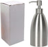 304 Stainless Steel Soap Dispenser 16oz Rust-Proof Liquid Soap Pump Bottle for Kitchen or Bathroom Countertop Hand Dish Lotion Leak-proof (Brushed...