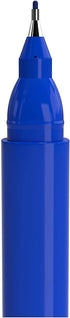 STAPLES TRU RED Permanent Markers Ultra Fine Tip Blue Dozen...