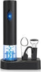 CIRCLE JOY Electric Wine Openers Set - Battery Powered Motorized Operated Cordless Automatic Corkscrew Opener Puller Kit with Attached Foil Cutter...