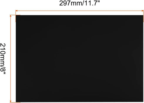 Dry Erase Magnetic Sheet Magnetic Board -11.7 Inch x 8 Inch/Black/2 Pack...