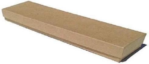 10 Pack Brown Kraft Cotton Boxes Jewelry Bracelet, Watches, Necklace and Anklet Gift Displays 8" x 2" x 1" Inch By R J Displays...