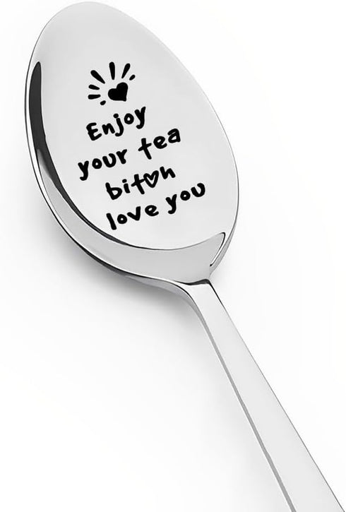 Friend Gifts Spoon for Best Friend Birthday Gifts for Besties Friendship Gift for BFF Tea Drinker Lover Gifts for Bestfriends Christmas Gifts for ...